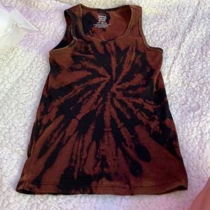 bleach tie dye tank top
